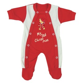 BabyPrem Premature Baby Romper Pyjamas Christmas Clothing Red 32-50 cm, My 1st Christmas