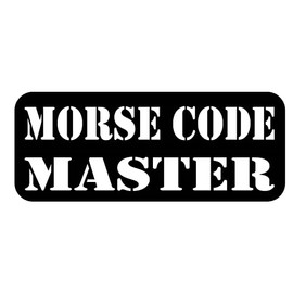 thatlilcabin - HAM Radio Morse Code Master 6" Vinyl Sticker Decal AS1449