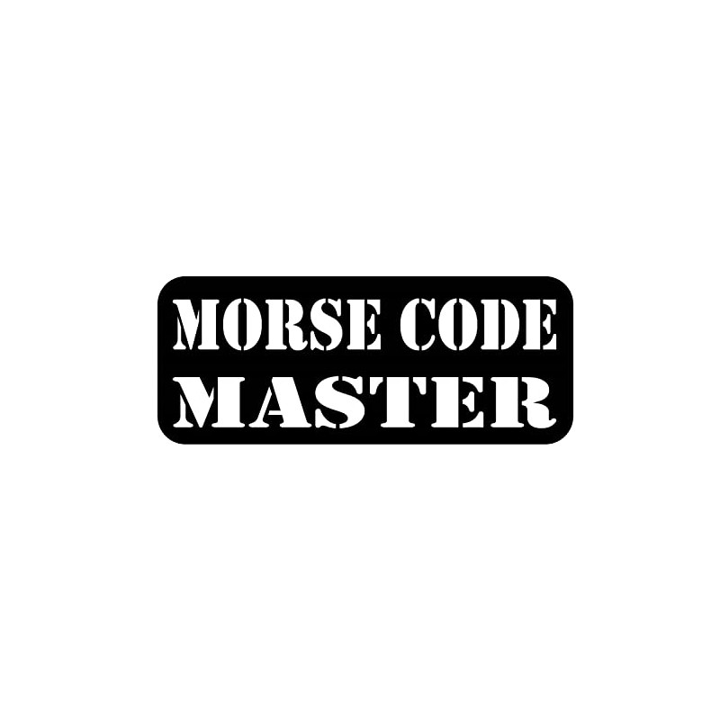 thatlilcabin - HAM Radio Morse Code Master 6" Vinyl Sticker