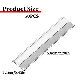 Single Edge Razor Blades, 50 Pcs Stainless Steel Brow Razor, Straight Razor Blades Disposable Safety Razor Blades Eyebrow Trimmer Facial Hair Removers Shaving Tools Blade Refills for Men and Women