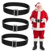 3pcs Decorative Santa Claus Waistbands with Buckles Versatile Costume Belts