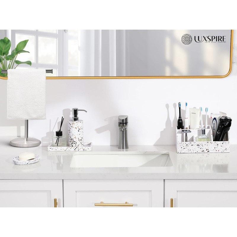 Luxspire Soap Dispenser, Hand Soap Dispenser with Replacement Pump Head,
