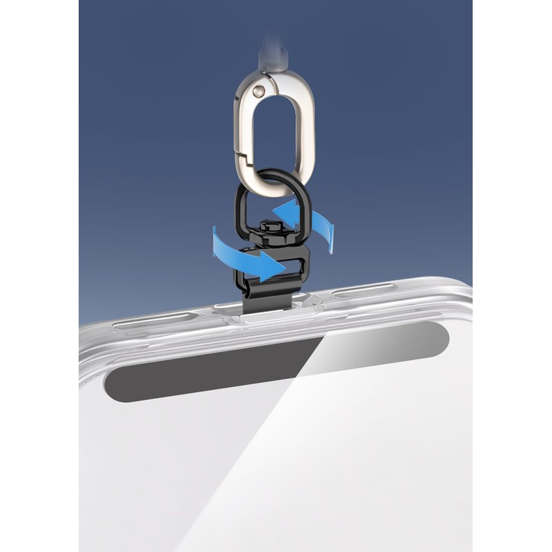 ZXZone Metal Phone Tether Tab, Anti-Scratch, Metal Phone Patch, Universal
