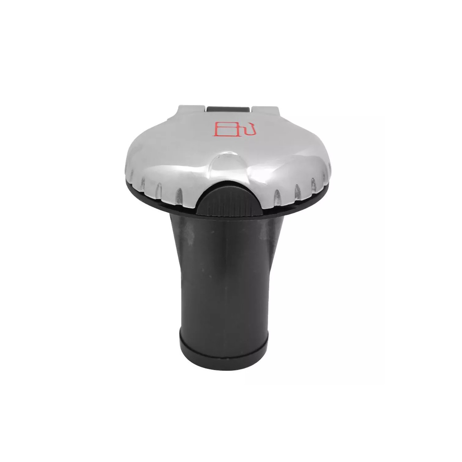 Attwood Deck Fill f/Pressure Relief Systems - Straight Body  Scalloped Stainless Steel Cap [99DFPVSS1S] main image 1