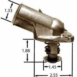 Stant Engine Coolant Thermostat/Water Outlet Assembly, stainless steel