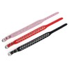 haoyueer PU Leather Rhinestone Dog Collar for Dogs Cats Puppy