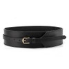 Womens Obi Belt Vintage PU + Genuine Leather Buckle Waist