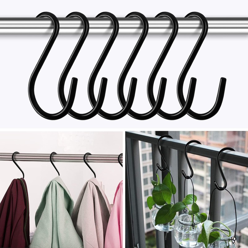 Bolatus Pack of 6 S Hooks Large 6 inches /