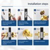 Keyed Door Handle Lock for Bedroom and Living Room Doors