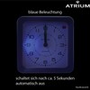 Atrium A660-5 Radio Controlled Alarm Clock Analogue Quartz without Ticking