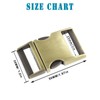 Enosea 2 Pcs Metal Side Release Buckle, 1 inch(25mm) Heavy