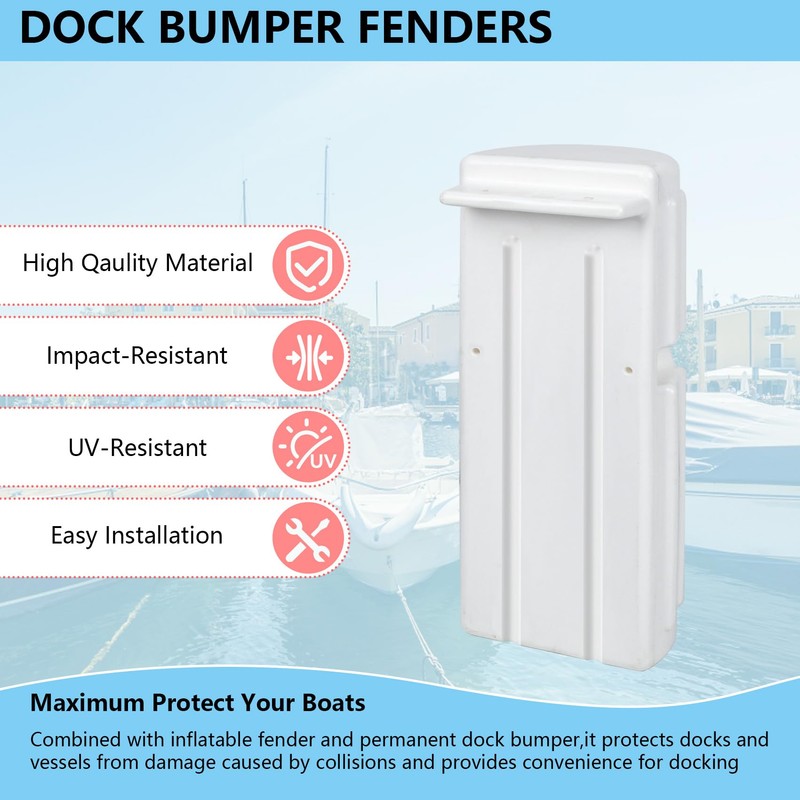 BALAVA Dock Bumpers 2 Pack,Dock Fenders Bumper,Marine Dock Bumpers,Inflatable Dock