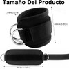 Correas Tobillo Anillo D 2 Pzs Grilletes Velcr Ajustable Gym