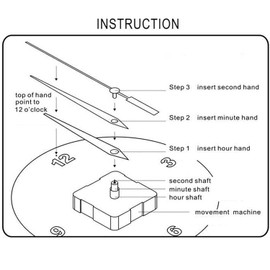 CABLEPELADO - Movement Quartz Clock Silent - Watch Repair Kit - 3D Creation Watch - Handles - Type 8