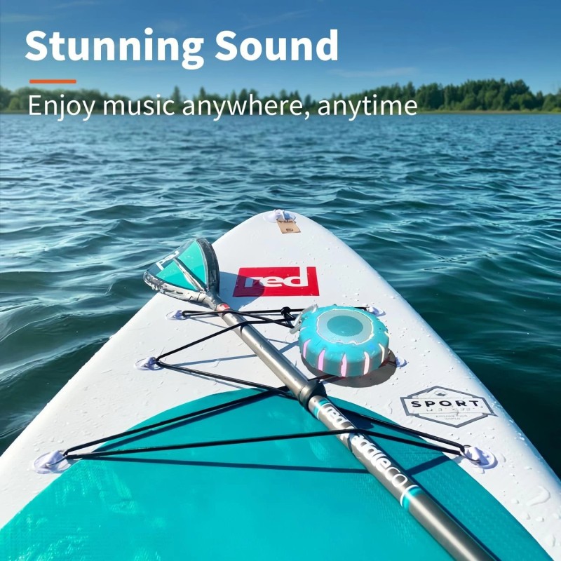 HEYSONG Waterproof Portable Bluetooth Shower Speaker, Clear Sound