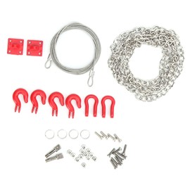 RiToEasysports RC Trailer Safety Chain,Metal Trailer Hook Tow Chain Tow Hook for 1/10 RC Climbing Crawler RC Model Cars Parts Model Car Accessories
