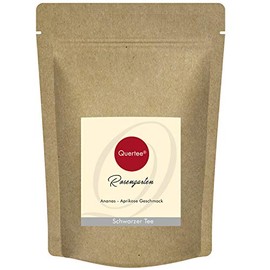 Quertee Black Tea - "Rose Garden" with Pineapple - Apricot Flavour - Black Tea and Rose Petals (100 g)