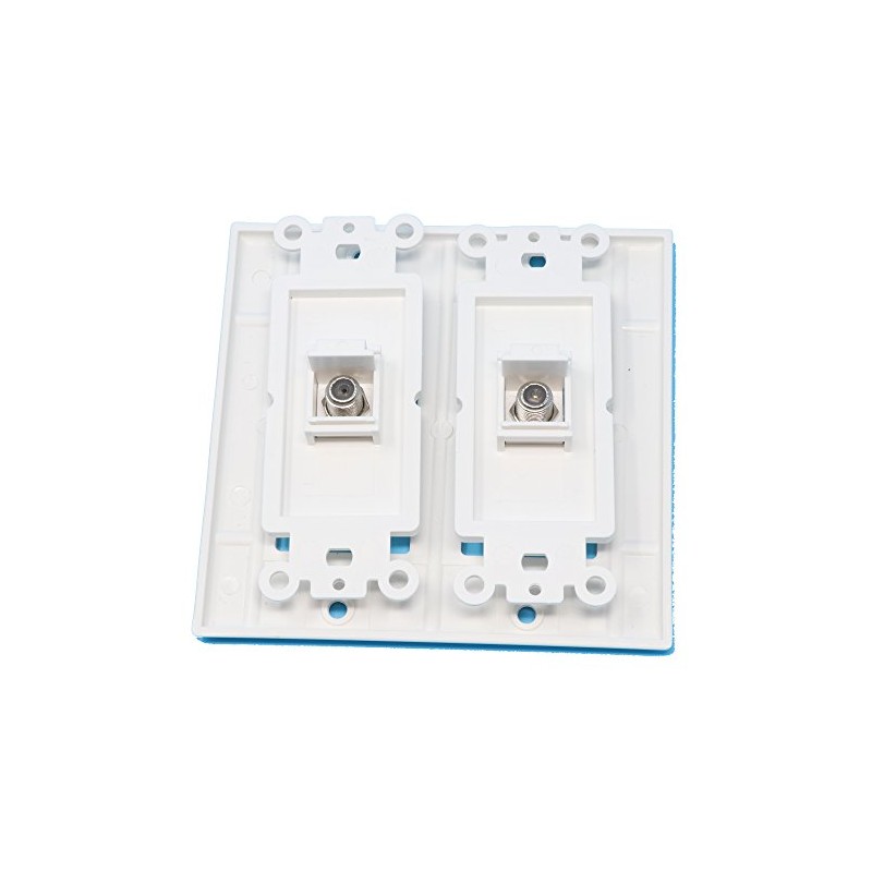 RiteAV - 2 Port Coax Cable TV- F-Type - Dual