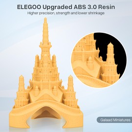 ELEGOO ABS-Like Resin 3.0, Photopolymer Resin UV Curing 405nm, Upgraded ABS 3D Printing Resin, Higher Precision, Lower Shrinkage 3D Resin for LCD/MSLA/DLP 3D Printer, Yellow 1000G