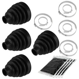 Caltric 2 Rear Axle Outer Inner CV Boot Kit for Can-Am Maverick 1000R 4X4 2013-2017