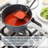PRICUSIS Nonstick Saucepan Set with Lids, 2QT and 2.7QT Ceramic