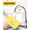 Pack of 2 Silicone Solid Turner, Non Stick Slotted Kitchen