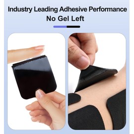 TENS Unit Replacement Pads, 2x2”20 Pcs Reusable Self-Adhesive TENS Unit Electrodes Pads, NURSAL Latex Free TENS Pads Replacement Compatible with AUVON, TENS 7000 Muscle Stimultaion Machine (Black)