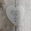 East of India Heart Coaster - Coffee keeps me going
