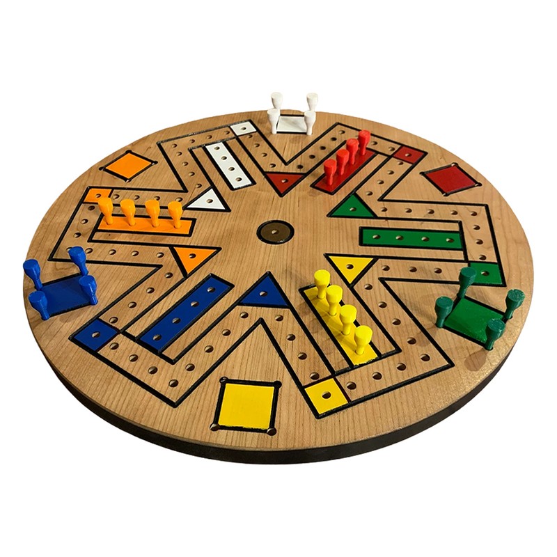 Wooden Board Game Flying Chess Peg Board Game Family Game