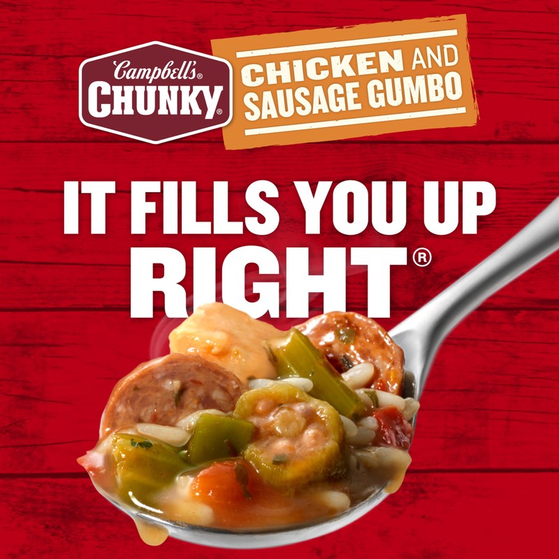 Campbell’s Chunky Soup, Chicken and Sausage Gumbo, 18.8 oz Can