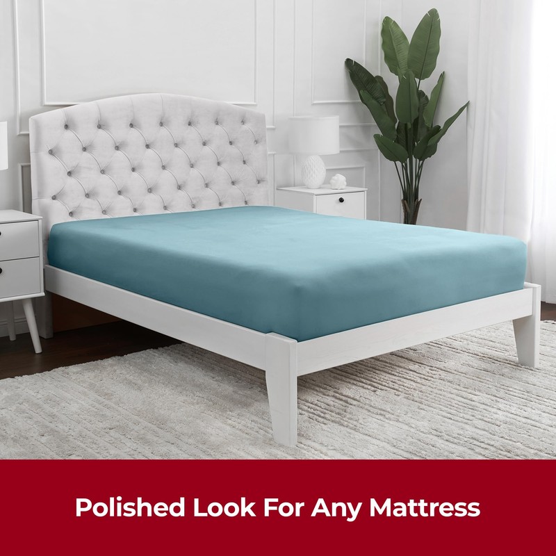 Mellanni Super King Fitted Sheet - All Around Elastic -