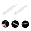 Mikinona 25pcs Plastic Tweezers Multi Use Makeup Clips for Eyelashes