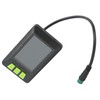 Electric Bike LCD Display Meter ABS 22.5mm 24V 36V 48V