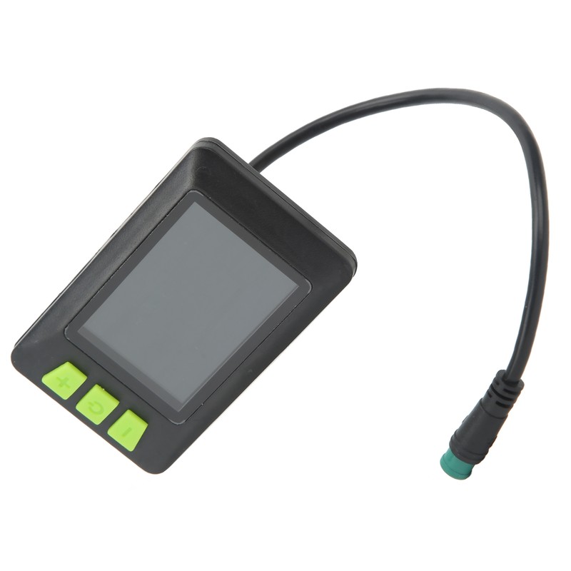 Electric Bike LCD Display Meter ABS 22.5mm 24V 36V 48V
