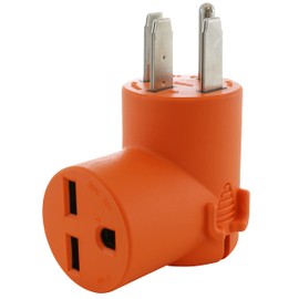 AC WORKS Range/RV/Generator 14-50P Plug to 6-30R 30 Amp 250 Volt HVAC Connection Adapter (Compact)