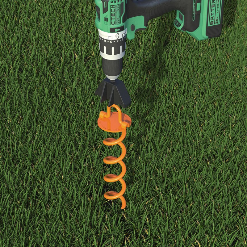 Ground Anchor Installation Tool for Vortex Spiral Screw-In Ground Anchors,