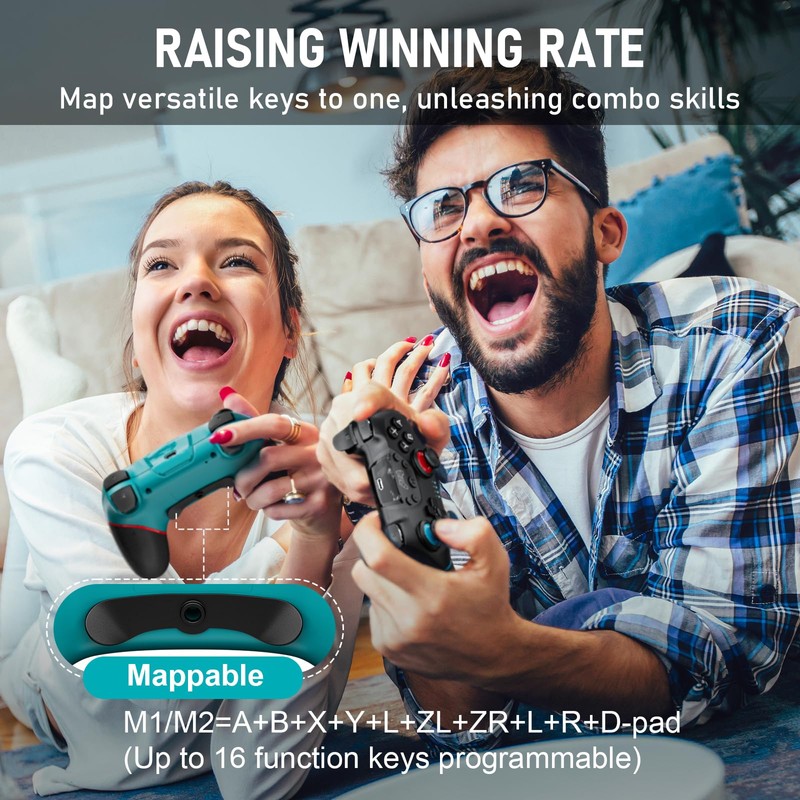 Diswoe Switch Controllers, 2 Pack Wireless Pro Controller for Switch