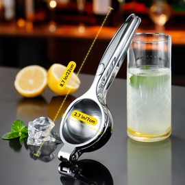 Manual Hand Press Lemon Squeezer, 7 cm Lemon Squeezer Hand Press, Manual Juicer, Lemon Squeezer, Citrus Juicer, Lemon Slice Press for Bar, Kitchen, Restaurant
