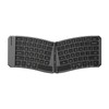 JOMAA Ergonomic Folding Bluetooth Keyboard,Portable Keyboard for Business Travel, for