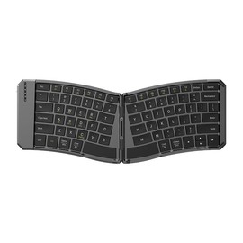 JOMAA Ergonomic Folding Bluetooth Keyboard,Portable Keyboard for Business Travel, for Windows/iOS/Android/Mac, Rechargeable Wireless Keyboards for PC, Tablet, Phone