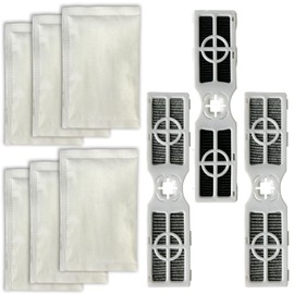 Beaufan 3 PCS PureAir AF-2 ‎(FRGPAAF2) Refrigerator Air Filter and 6 PCS PK-1 (FRPAPKRF) Fruit and Veggie Saver Refill Compatible with Frigidaire Refrigerator