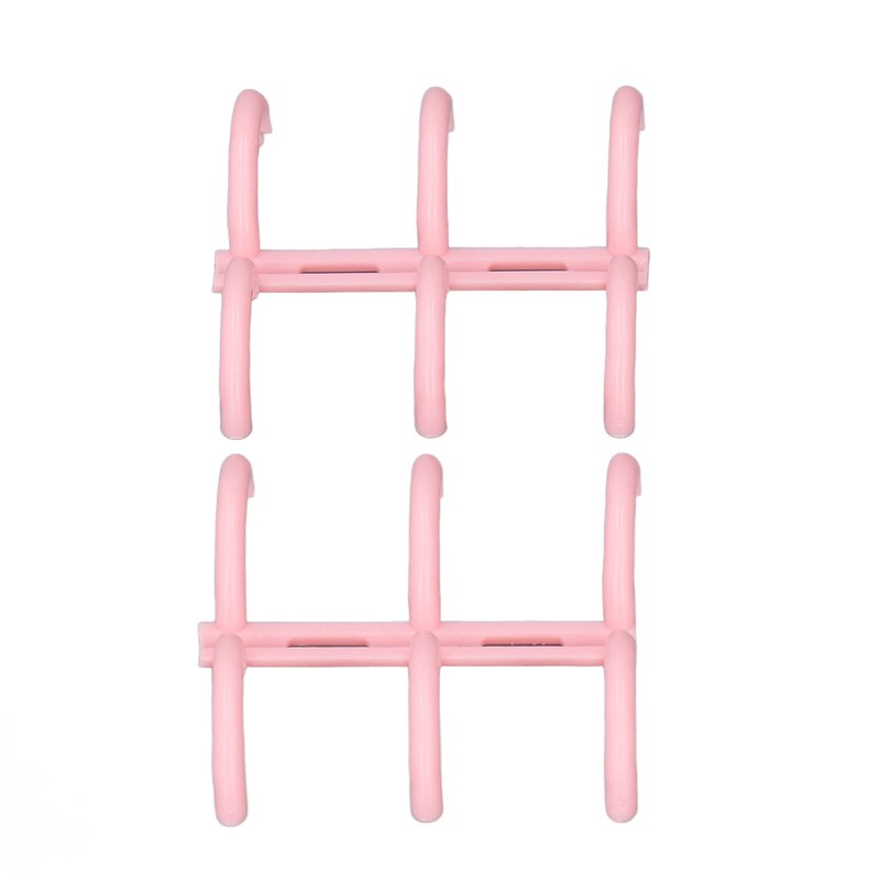 50PCS Comb Binding Spine 16mmx3 Rings PP Multifunctional Book Binder