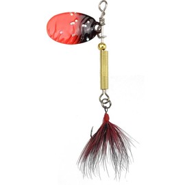 Fishing Tackle Max Unisex - Adult 10C5200433C10 FTM Tornad-Spinner Trout Lure, Weight/Colour: 2 g, Black/Red Glitter, Colourful, Normal
