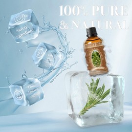 wusiyork Rosemary Essential Oil 100ML - 100% Pure and Natural Therapeutic Grade Oils for Aromatherapy Diffuser - 3.4 Fl Oz/Rosemary