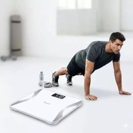 Dwell 디웰 스마트 체지방 체중계 정확한 몸무게 인바디 가정용 화이트색상 Dwell Smart Body Fat Scale Accurate Weight Inbody Home White Color