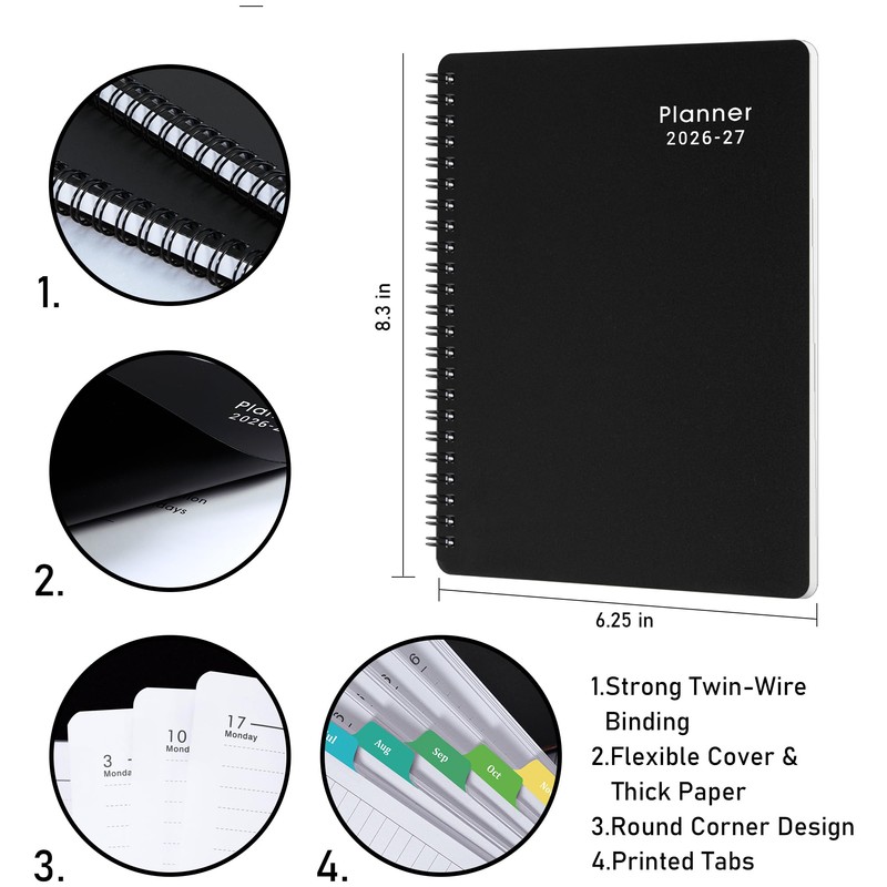 2026-2027 Planner - Weekly & Monthly Academic Planner 2026-2027, From