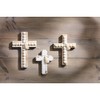 Mud Pie Wood Bead Cross, Medium, 8.5" x 6.2"