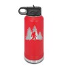 Bigfoot Trees Forest Laser Engraved Water Bottle Customizable Polar Camel
