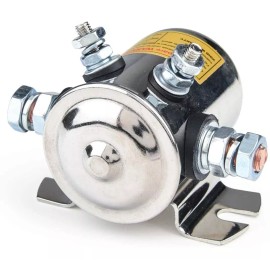 MaySpare Store Solenoide Continuo Max 300a Niquelado Carros Golf   12vdc