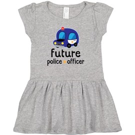 inktastic Policeman Future Police Officer Infant Dress 12 Months Heather Grey 2af70